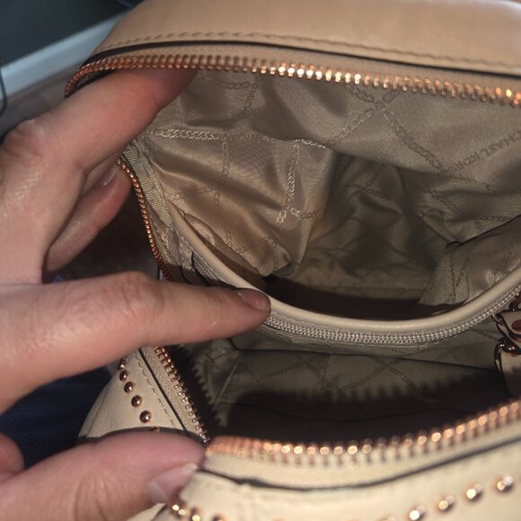 Michael Kors Mini Backpack โ Rose Gold Studs โจ- Gift-Ready - Fall Fashion - Picture 8 of 9